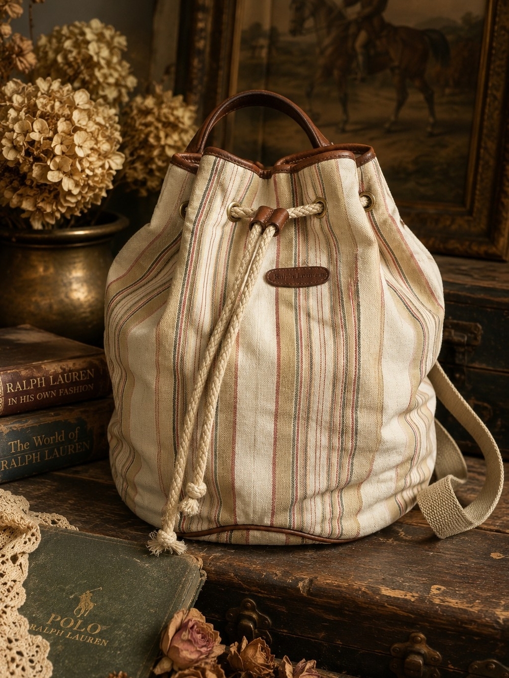 Vintage Ralph Lauren Bucket Sling Bag